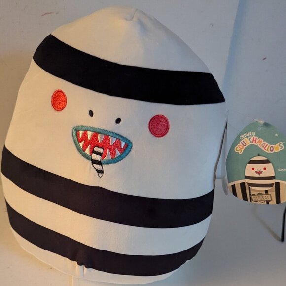 NWT 10" Sandworm Squishmallows Beetlejuice Halloween Plush Film Monster Goth NEW - Picture 2 of 11